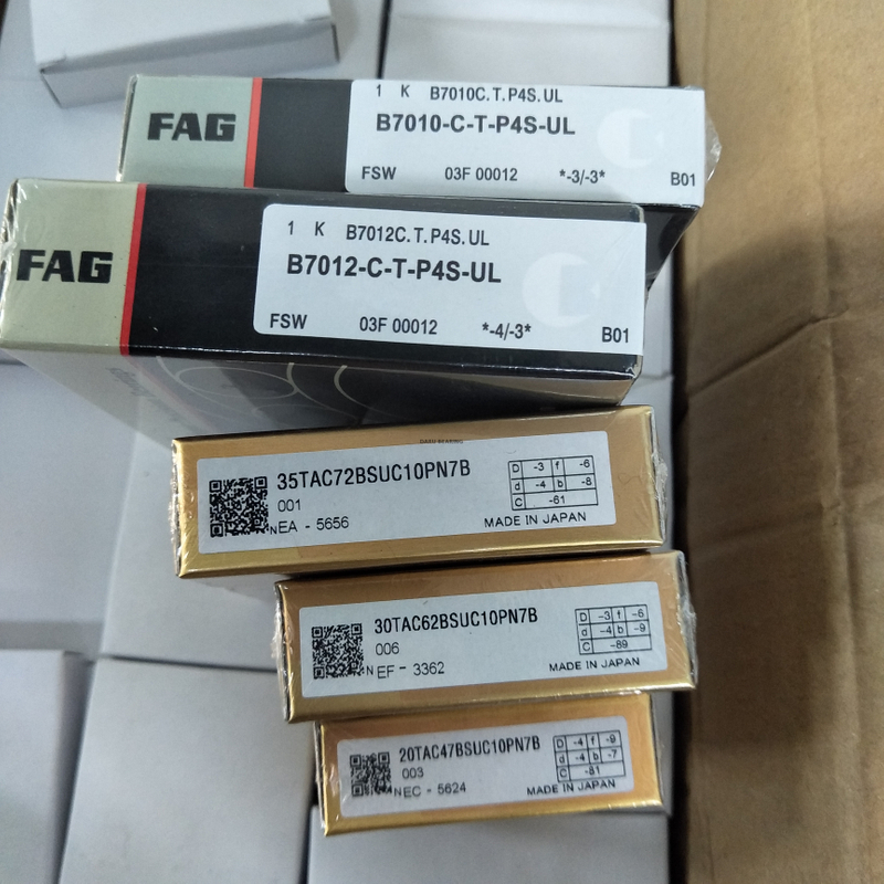 High Precision Machine Tool Spindle Angular Contact Ball Bearings B7012-C-T-P4S-UL